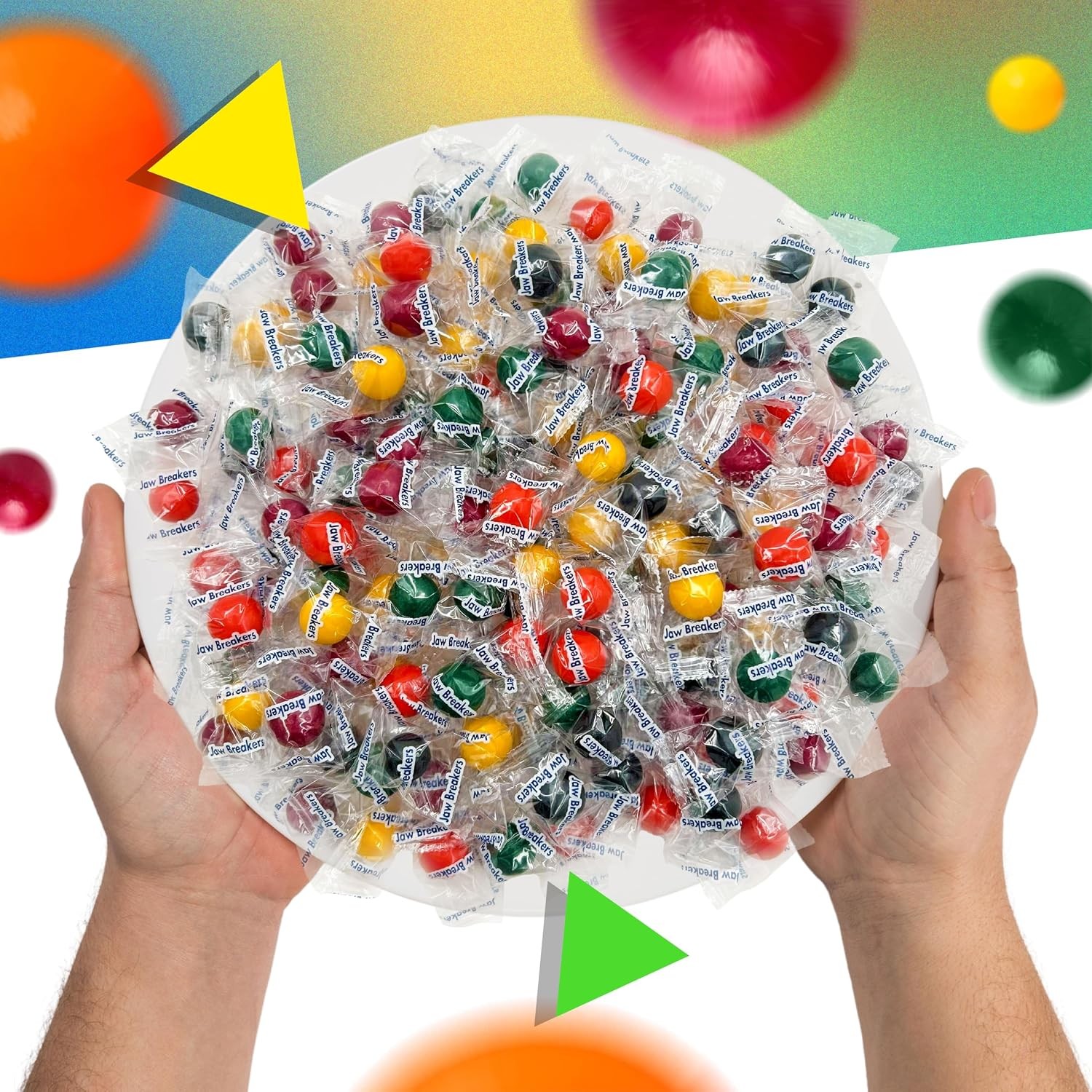 Jawbreakers Hard Candy | 2 Pound Bag - Approx. 150 Count | Individually Wrapped