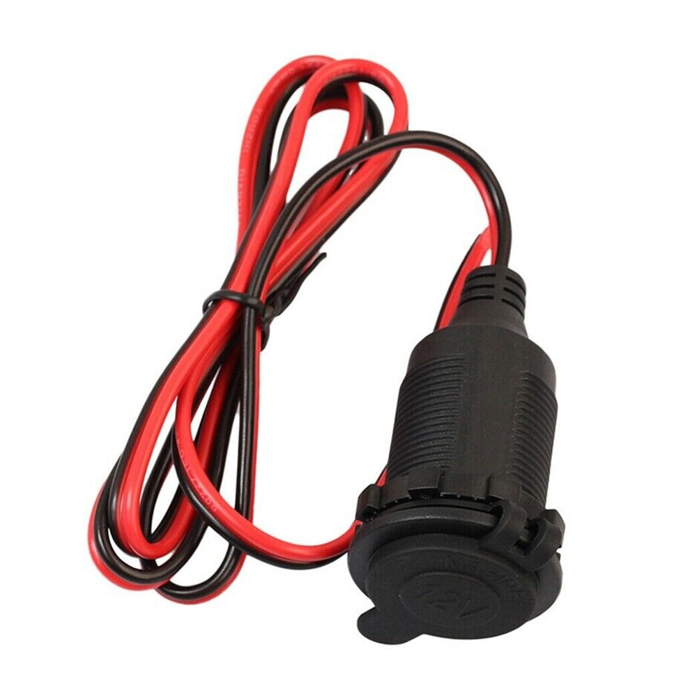 2PCS Car 12v Cigarette lighter Charger Cable Female Socket Plug Connector