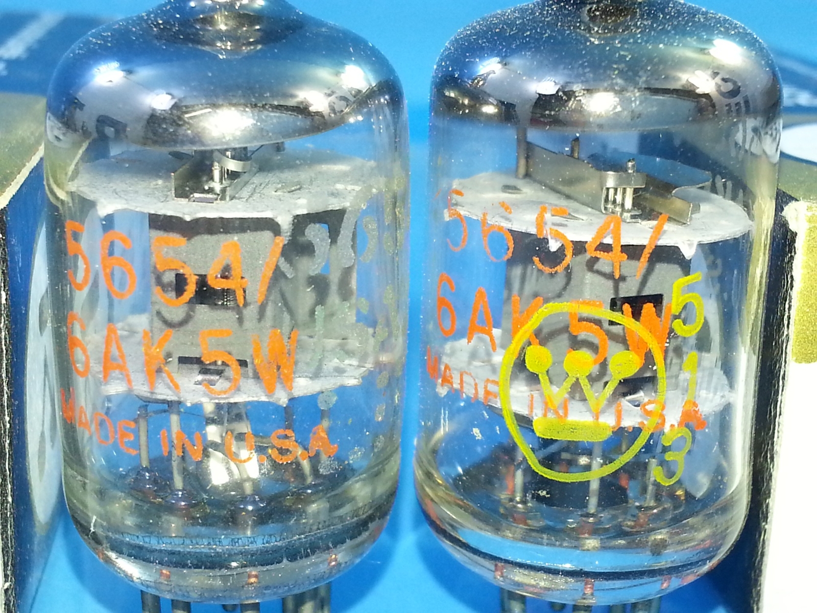 WESTINGHOUSE 5654 6AK5 W TUBE 1950s NOTHING BETTER SOUNDING NOS NIB