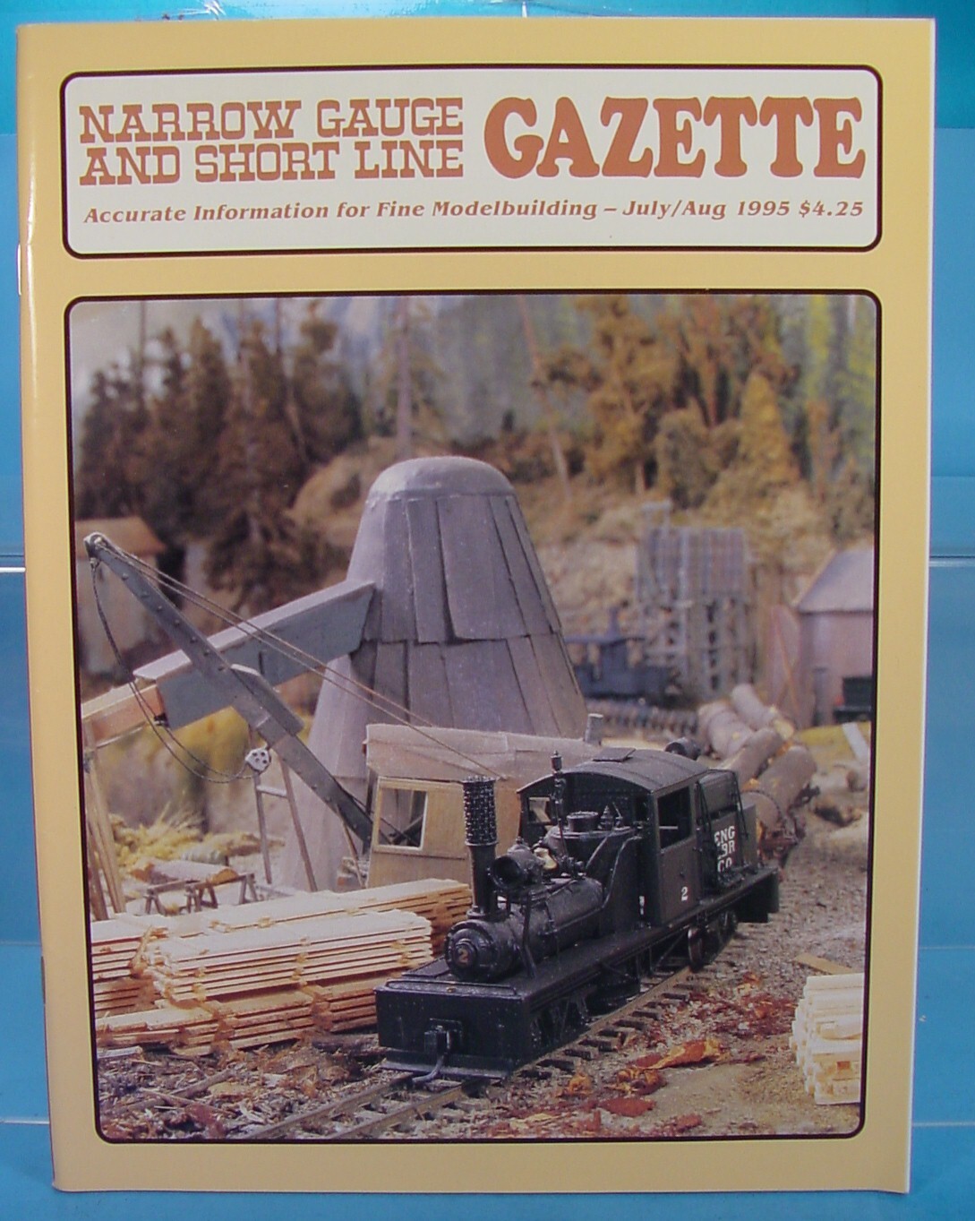 On3,On30,SN3,HOn3 NARROW GAUGE AND SHORT LINE GAZETTE MAGAZINE JUL/AUG 1995
