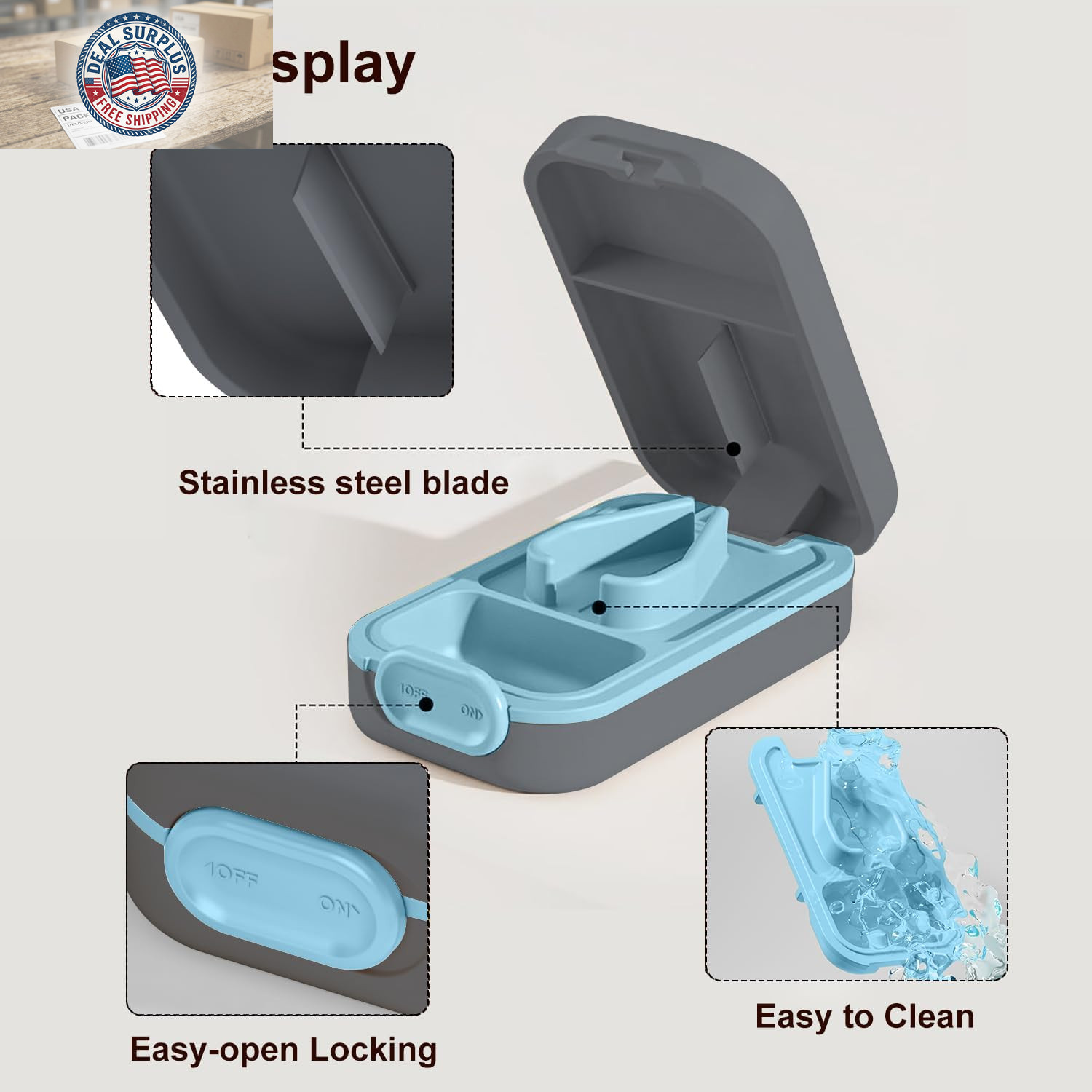 Pill Cutter & Organizer - 3-25Mm Adjustable Blades | Splinter-Free Cutting | Det