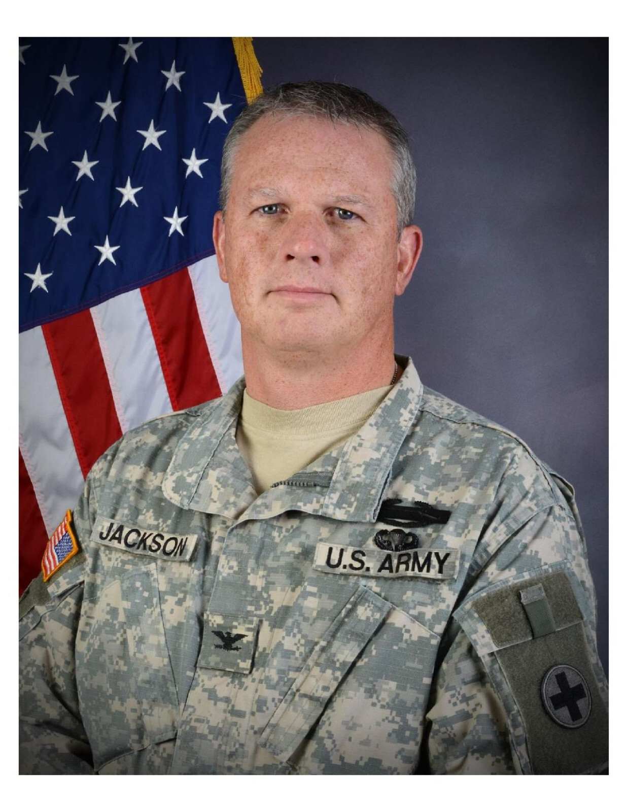 United States Army General Mark C. Jackson 8x10 Portrait Photo On 8.5" x 11"