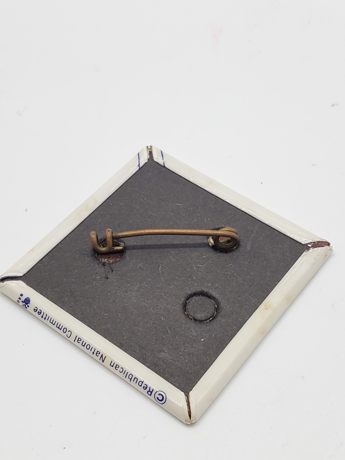 1972 NIXON Square Campaign Button Pin