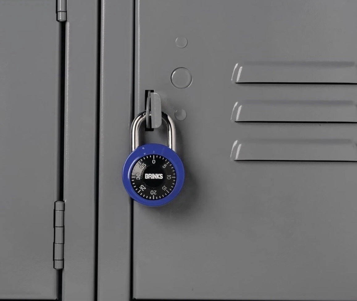 BRINKS 47mm Combination Lock Padlock 7/8 inch Standard Security • Blue 2 Pack
