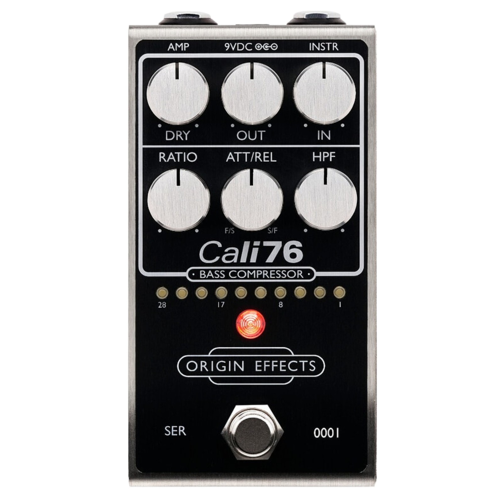 Origin Effects Cali76 Bass Compressor Bass Effects Pedal, Black
