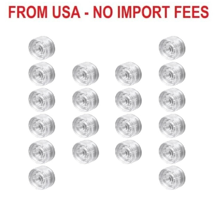 Piutouyar Transparent Guitar Effects Pedal Footswitch Toppers, 20 Pcs | Pedal Na