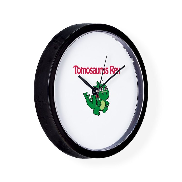 CafePress Tomosaurus Rex Unique Decorative 10" Wall Clock (160902416)