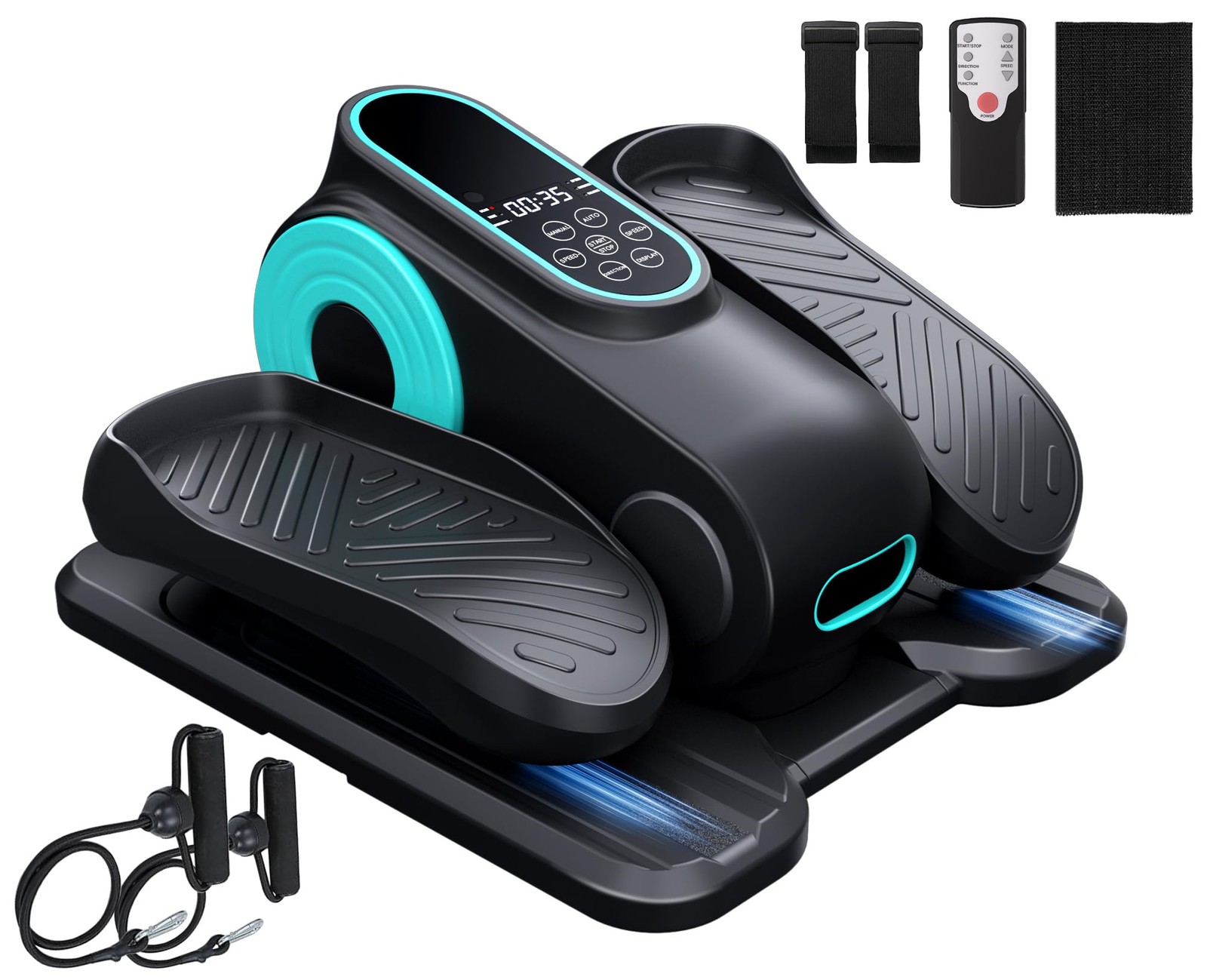 Under Desk Oval Machine Morelax Leg Exerciser Electric Remote 12 Speeds