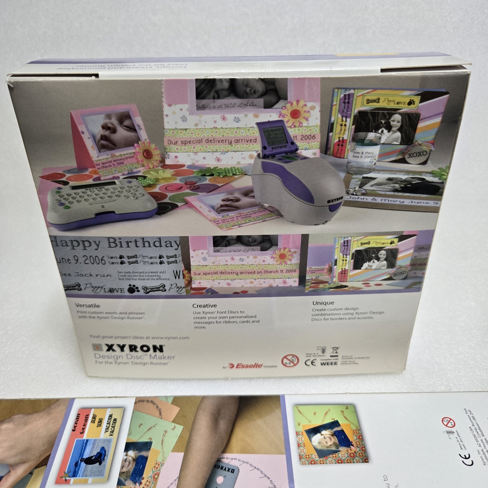 Xyron Design Disc Make, Dressing Runner And Accessories Kit Great Condition