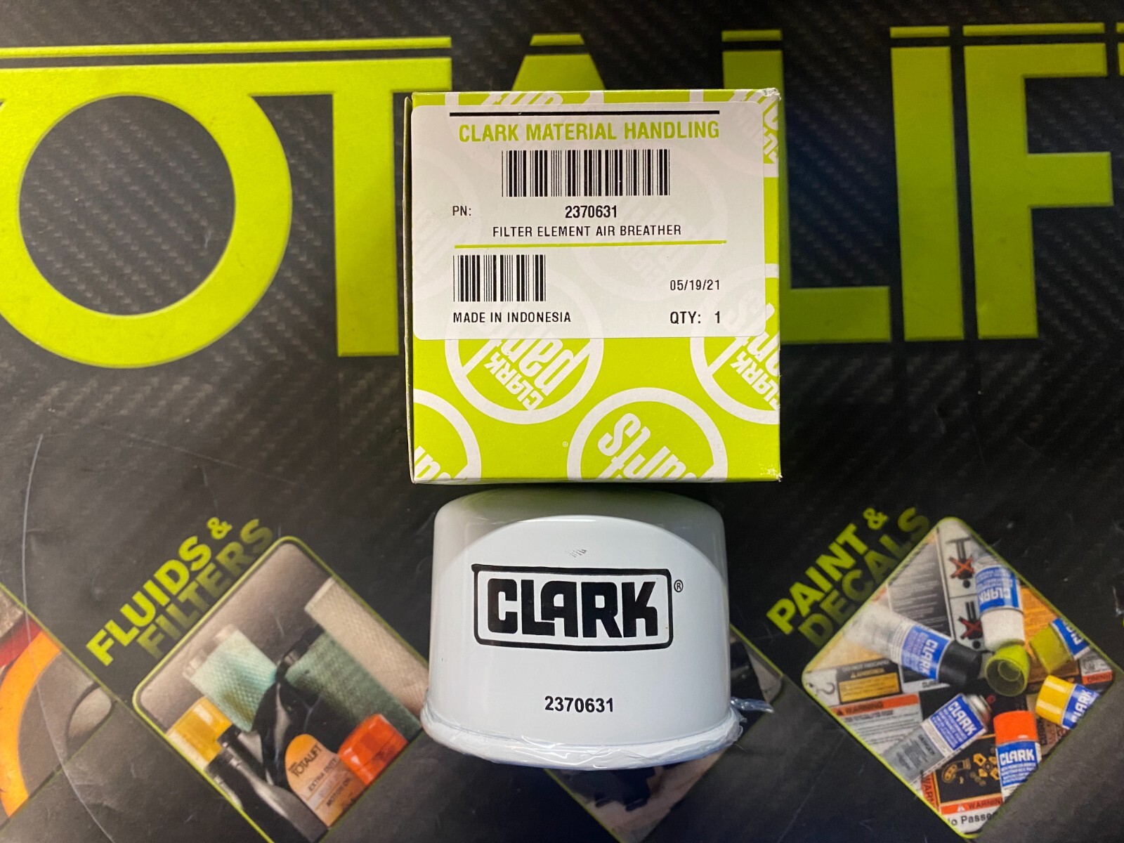 CLARK Forklift Hydraulic Breather (TM247, TMX, ECX, & More) #2370631 Key #29.728