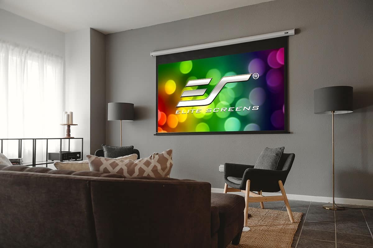 Elite Screens VMAX150XWV2 150” Motorized Electric Projector Screen w/ Remote