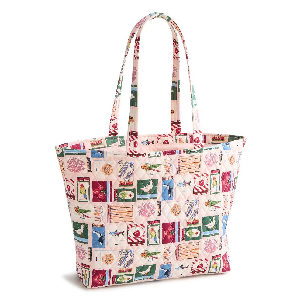 Vera Bradley Matchbook Collection East West Tote Bag - Pink