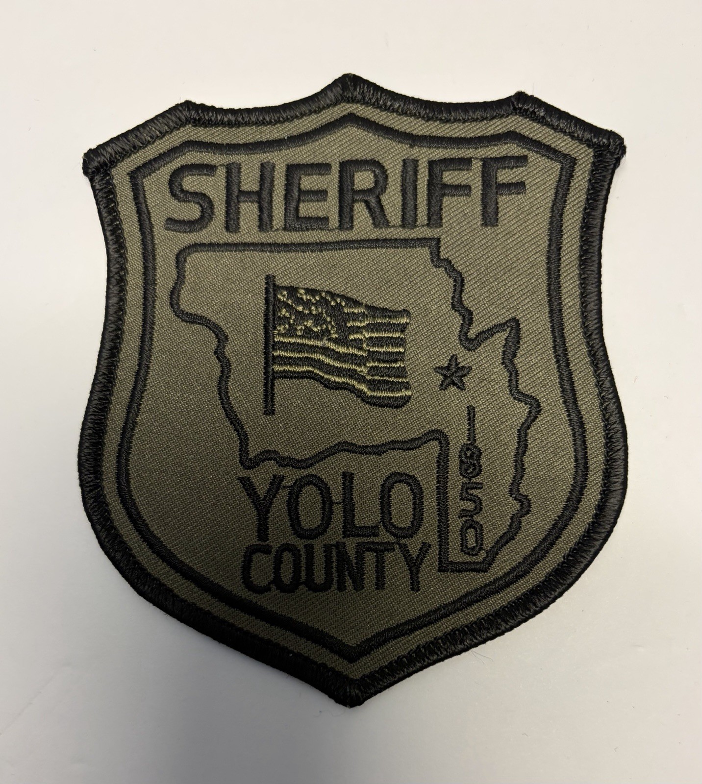 CALIFORNIA YOLO COUNTY SHERIFF DEPT PATCH SUBDUED SWAT #D34