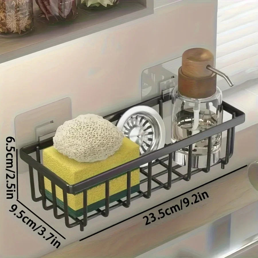 Kitchen Sink Organizer Easy-to-install No Drilling Required Multipurpose Storage