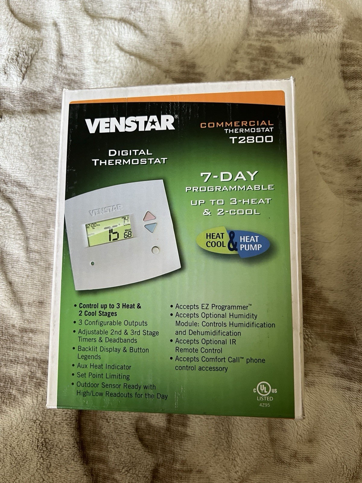 Venstar T2800 Programmable Commercial Thermostat Platinum Series