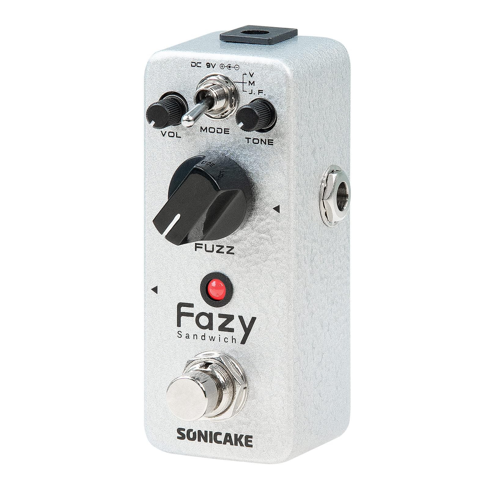 SONICAKE Fuzz Guitar Pedal, Mini Fuzzy Effect Pedal for Electric Guitar and B...