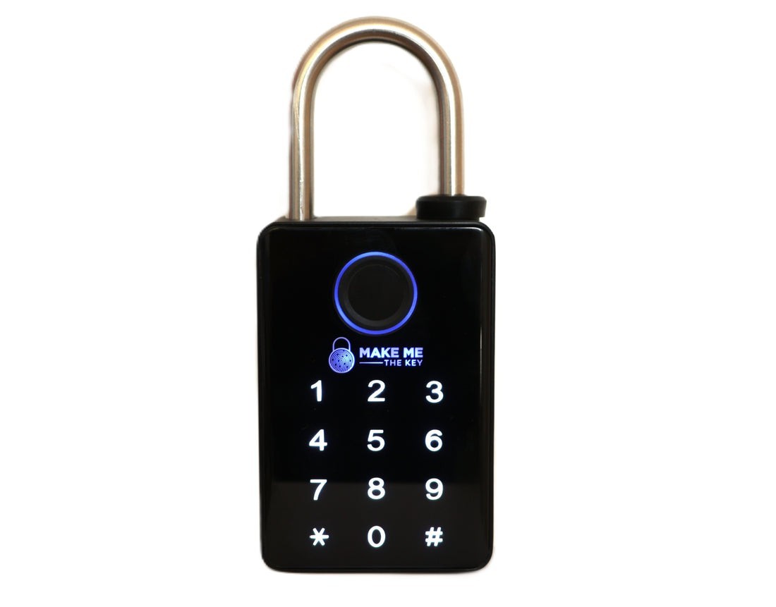 IronGard 5 Way Opening Smart Padlock Fingerprint, Passcode, RFID, Bluetooth, Key