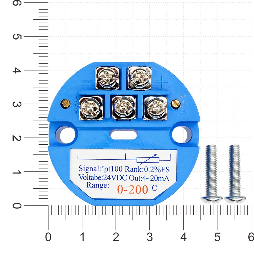 Temperature Sensor Meter for PT100 Applications from 0 to 200 Degrees for