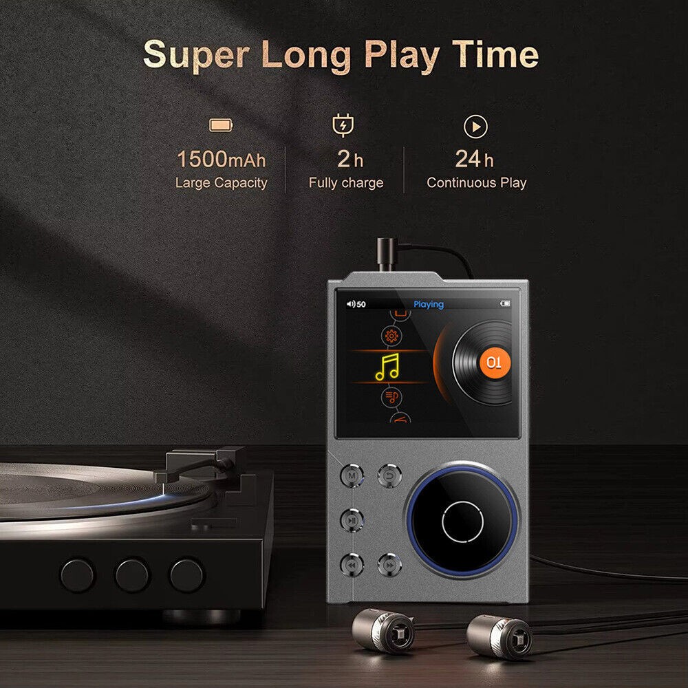 2.4" Bluetooth HiFi MP3 Player DSD High Resolution Digital Audio Music Player