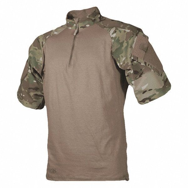 Tru-Spec Multicam 1/4 Zip Short Sleeve Combat Shirt Poly/Cotton Size SR 2508