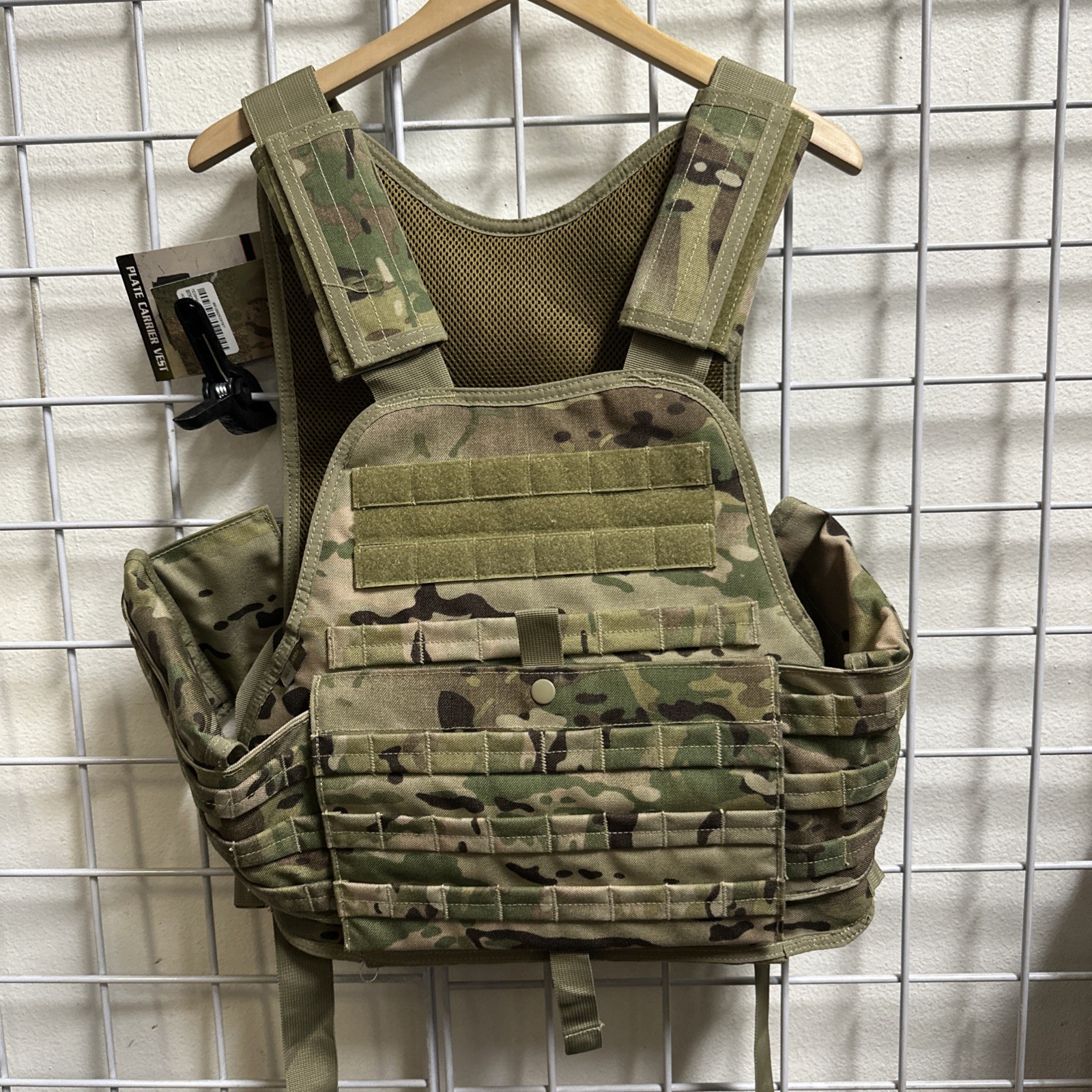New Rothco Lightweight Plate Carrier Multicam Tactical Vest MOLLE Compatible NIP