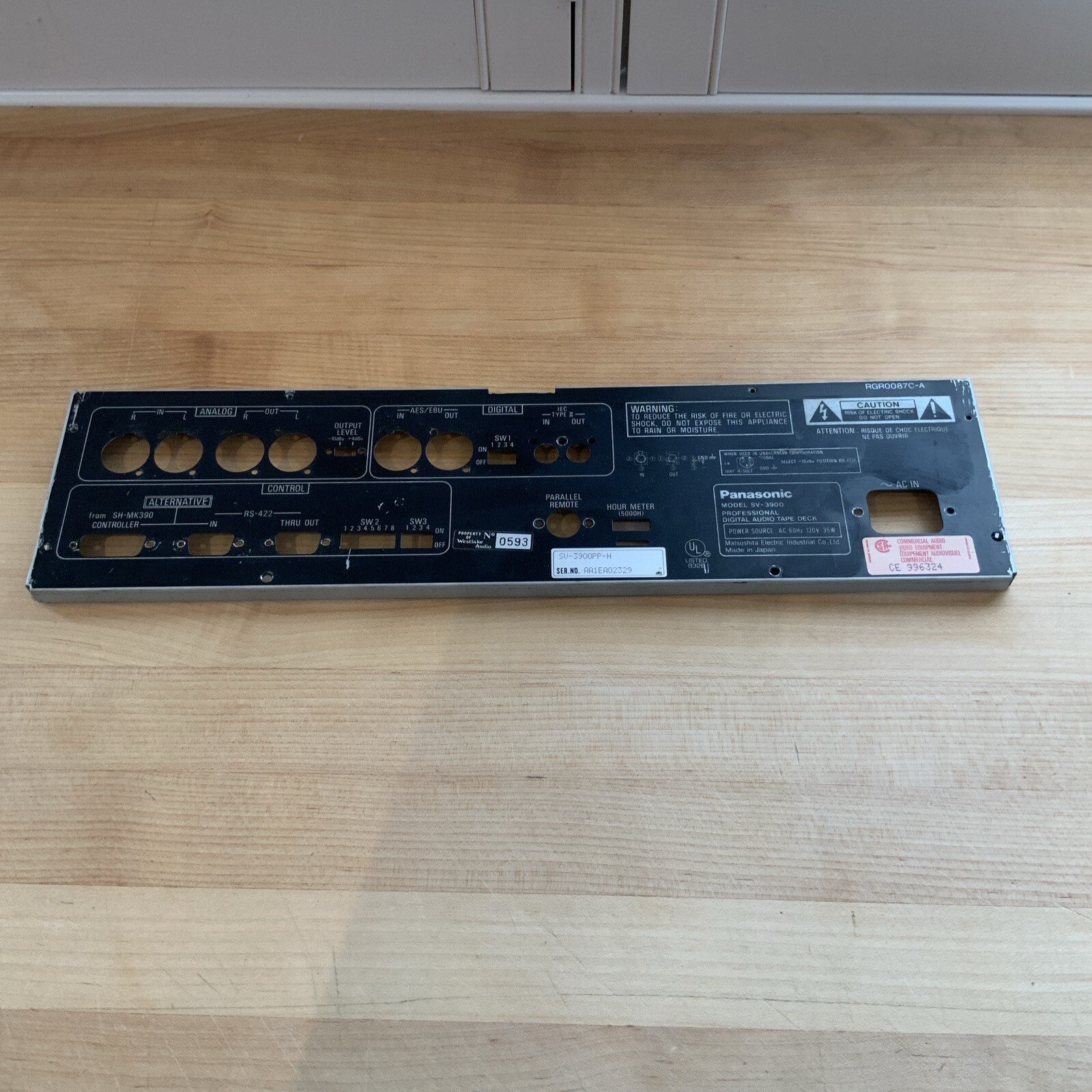 Panasonic SV-3900 Back Panel