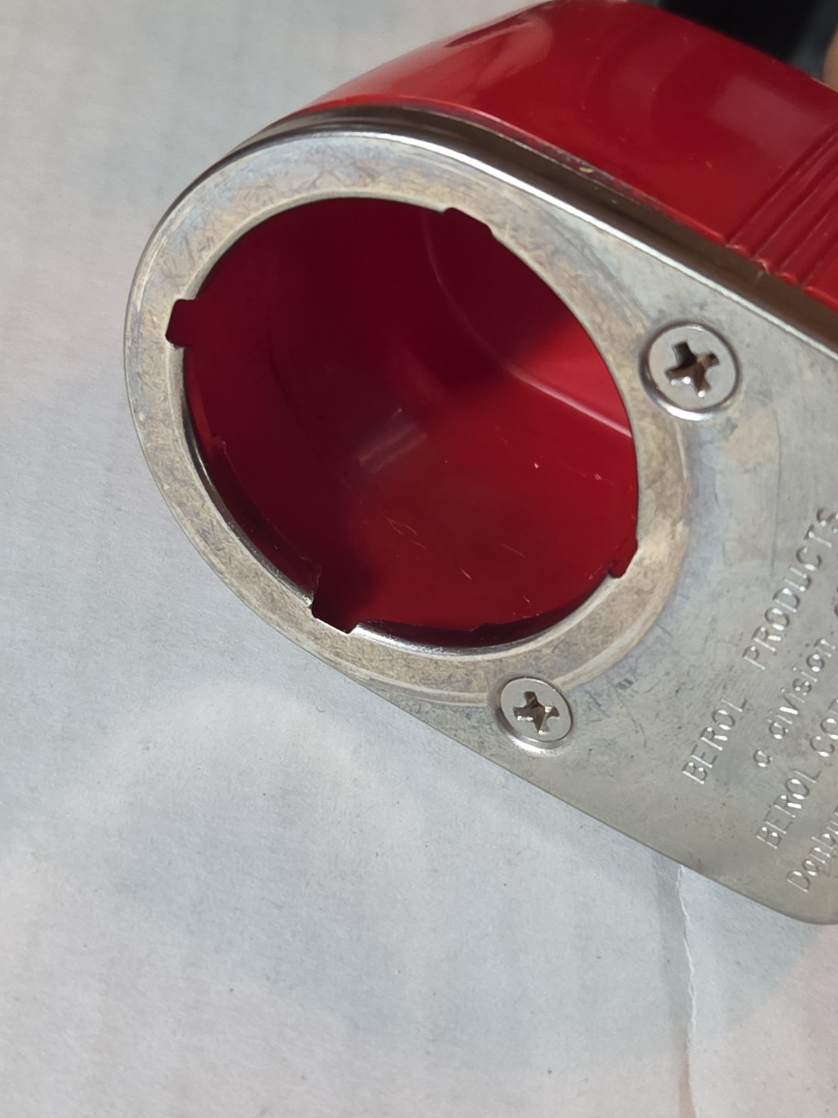 Vintage Red APSCO Berol Wall/Table Mount Manual Pencil Sharpener