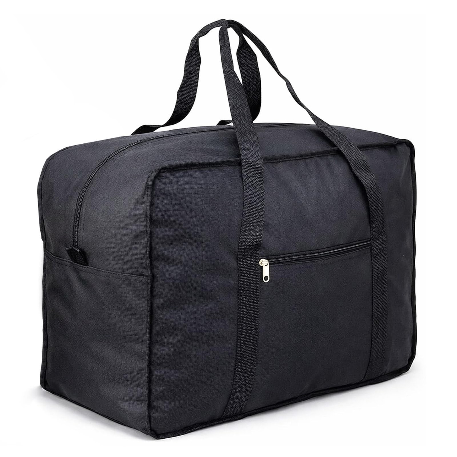 LIGHTWEIGHT BLACK DUFFEL BAG TRAVEL LUGGAGE SUITCASE BRIEFCASE TOTE BAG UP TO...