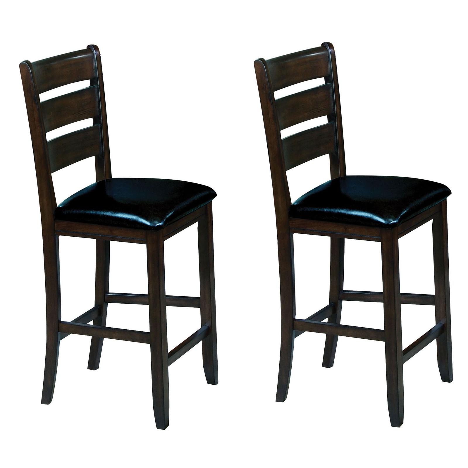 Black and Espresso Counter Height Chairs