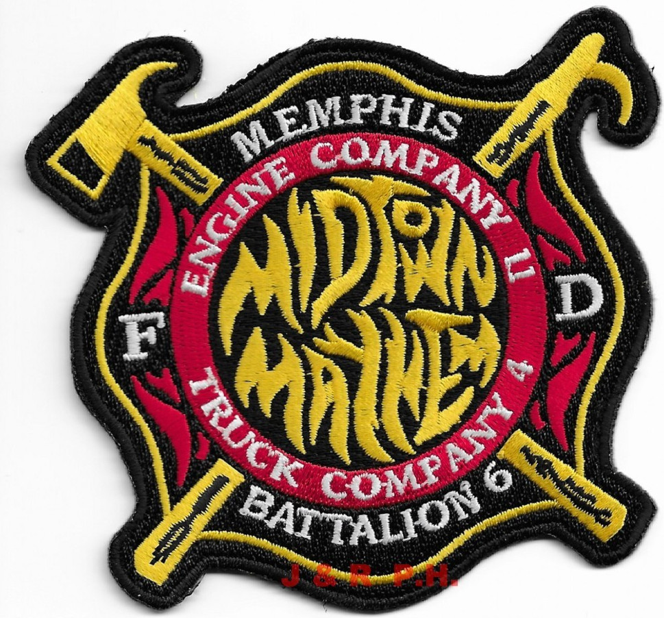 Memphis Engine - 11 / Batt - 6 "Midtown Mayhem", Tennessee (4" x 4") fire patch