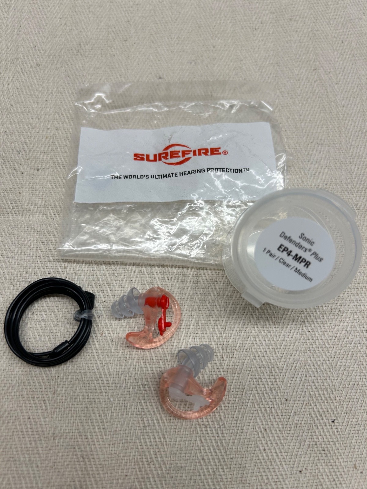 SUREFIRE EAR PLUGS - Sizes , Sonic Defender Protection Noise Reduction NEW EP4