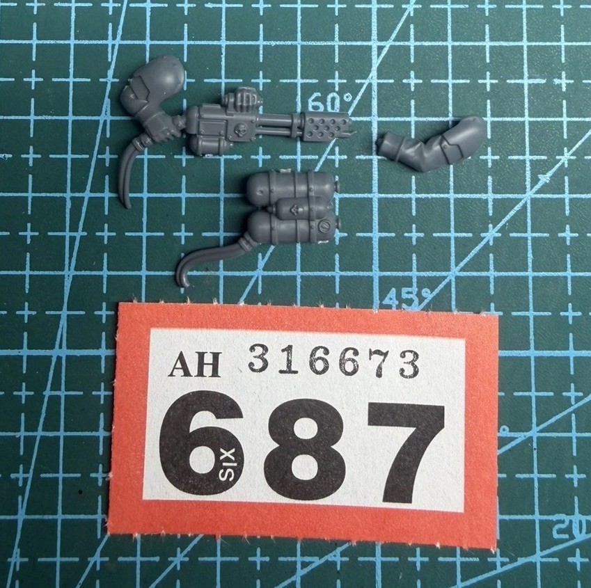 Death Korps Krieg Command Squad Flamer Special Weapon Arm Gun Militarum 40k