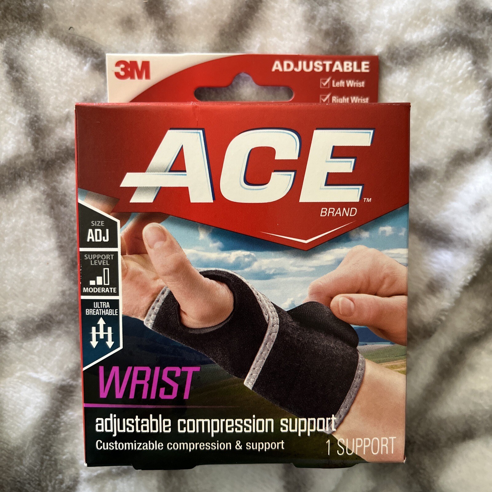 ACE 3M 203966 Wrist Adjustable Compression Support ( 1 piece ) Moderate Ultra