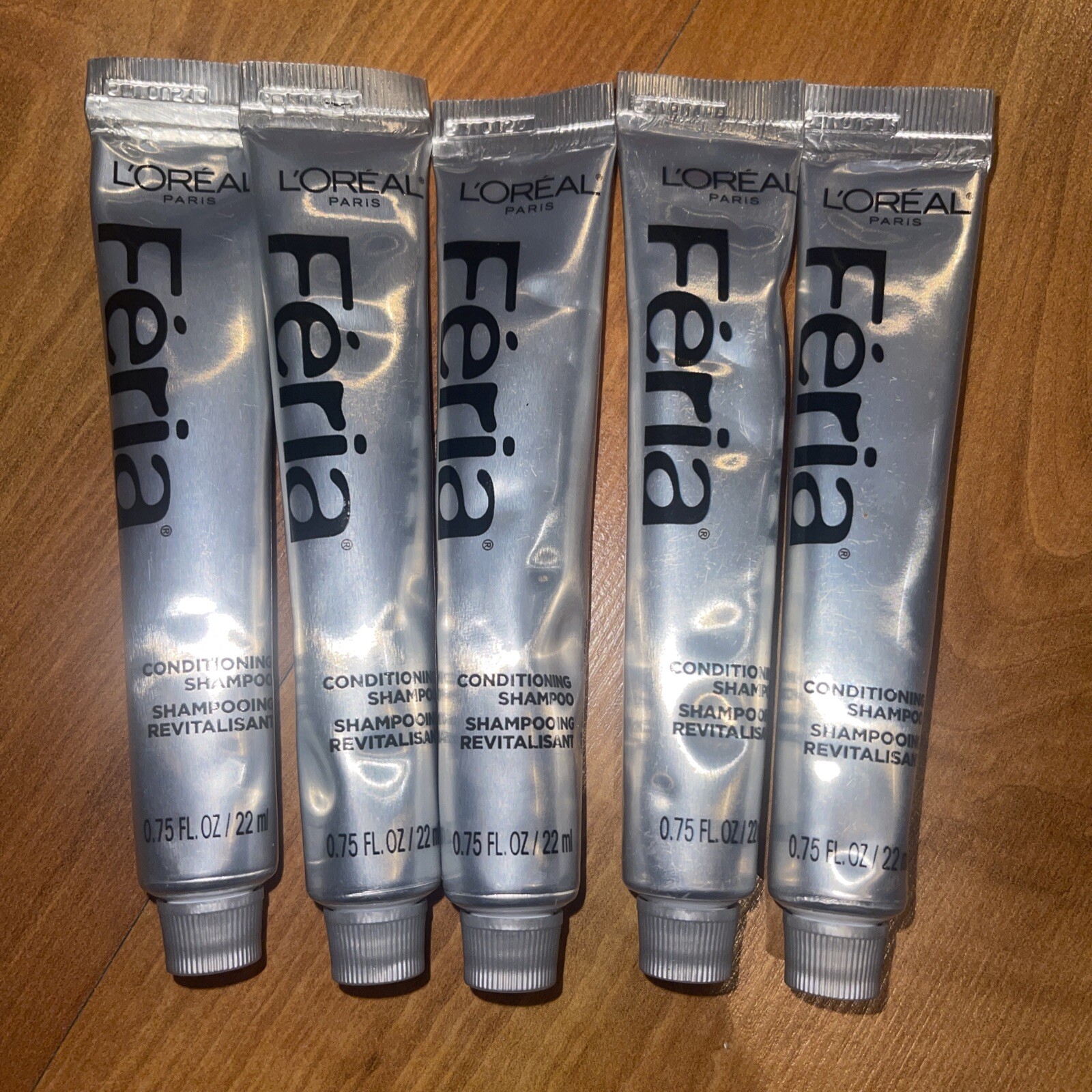 lot 5 Loreal FERIA Conditioning Shampoo .75oz / 22ml NEW‼️