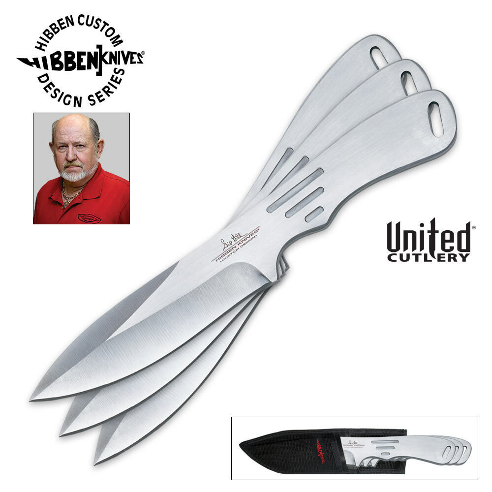 3 pc. Gil Hibben Extra Large Throwing Knife Set Kunai