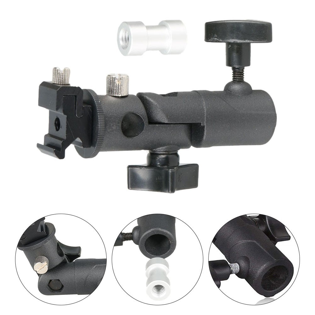 Metal Light Bracket with 1/4 Screw for For soft Reflective Umbrella Setup