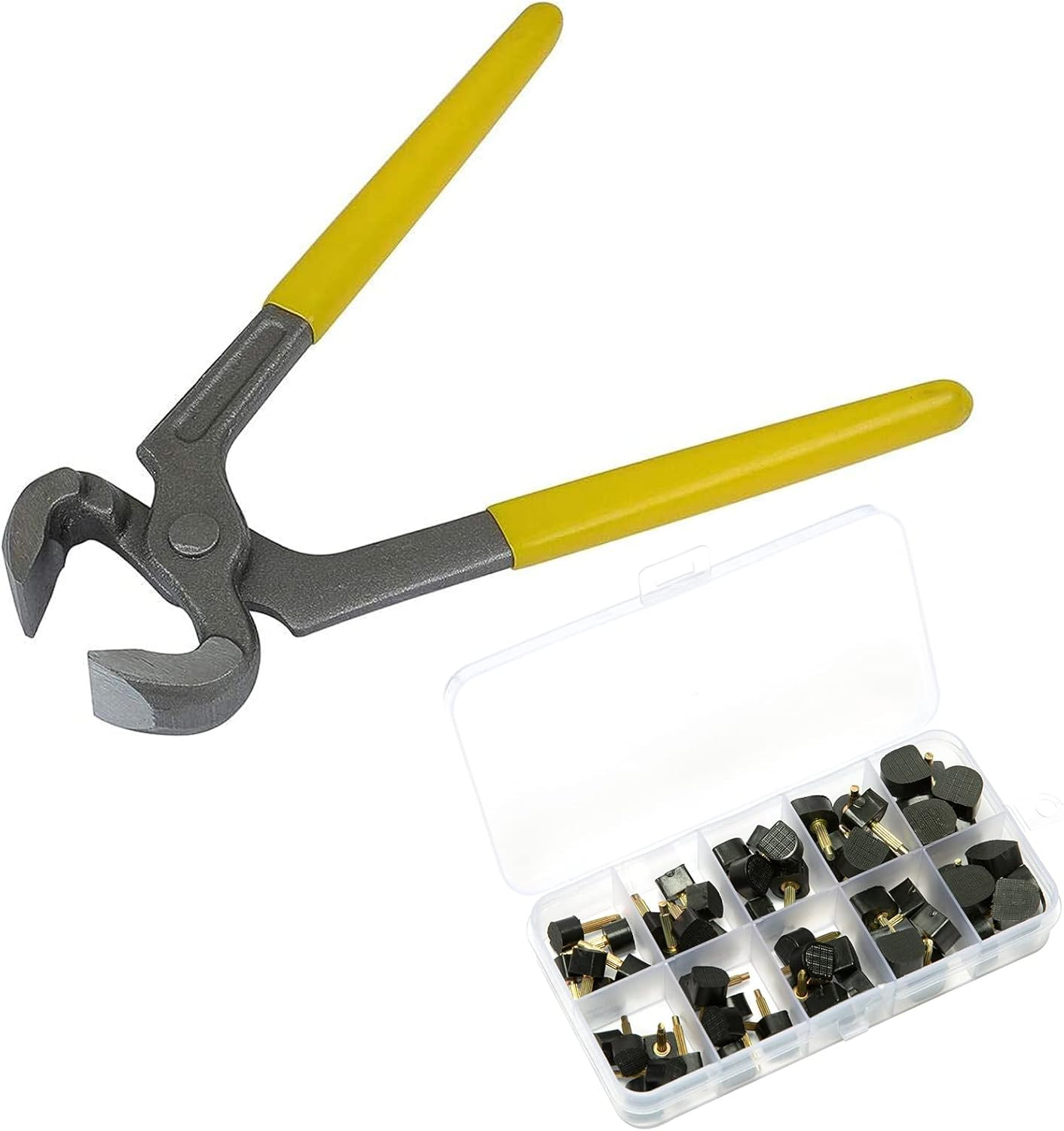 6" Heel Caps Remove Plier and 30 Pairs High Heel  Tips (5 Different Sizes, 2 Dif