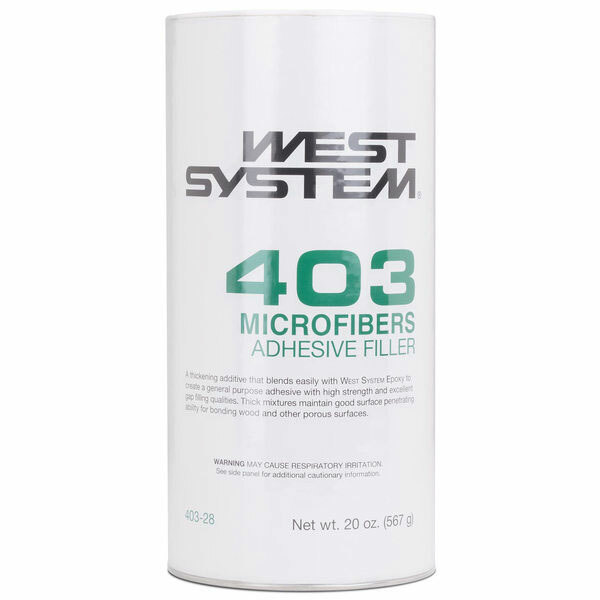 West Systems 403-28 Microfibers Adhesive Filler Boat Marine 20 Ounce
