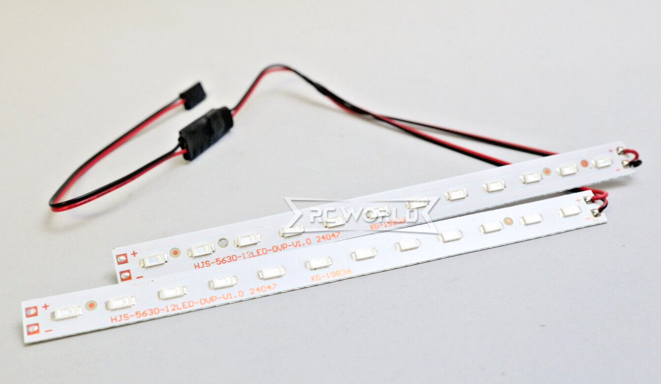 RC CHASSIS LED Light Strip 24 LED Cree High Power Metal (2) Strips -GREEN-