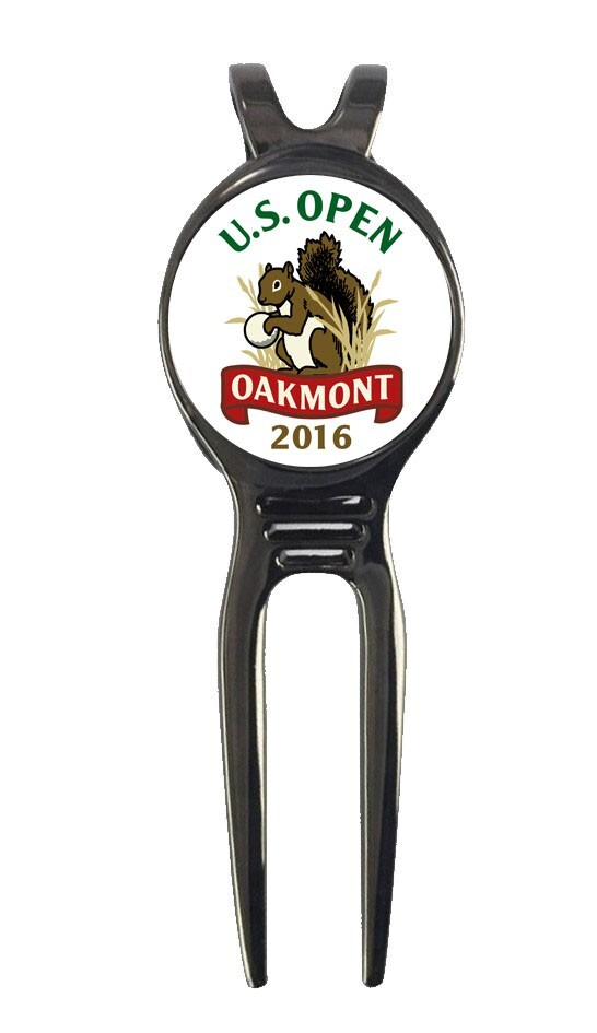 2016 US Open Oakmont Golf Ball Marker + Black Gunmetal Divot Tool