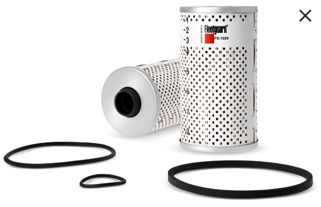 Genuine Fleetguard FS1029W FS-1029W Fuel Filter Set of Six