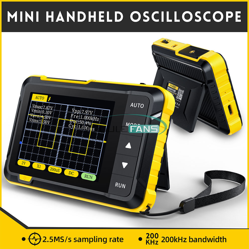 FNIRSI DSO152 Handheld Mini Oscilloscope Type-C Portable Digital Oscilloscope