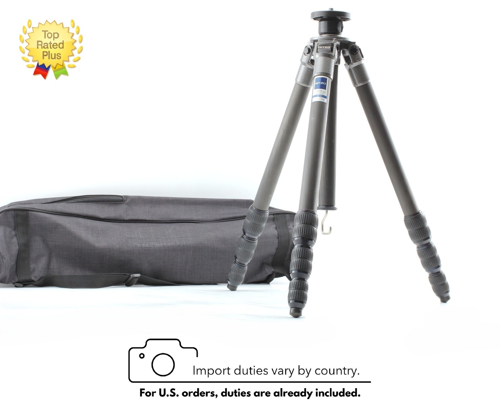 [Top MINT] Gitzo G1228 MK2 Carbon Fiber Tripod Legs 61 Made in France From JAPAN