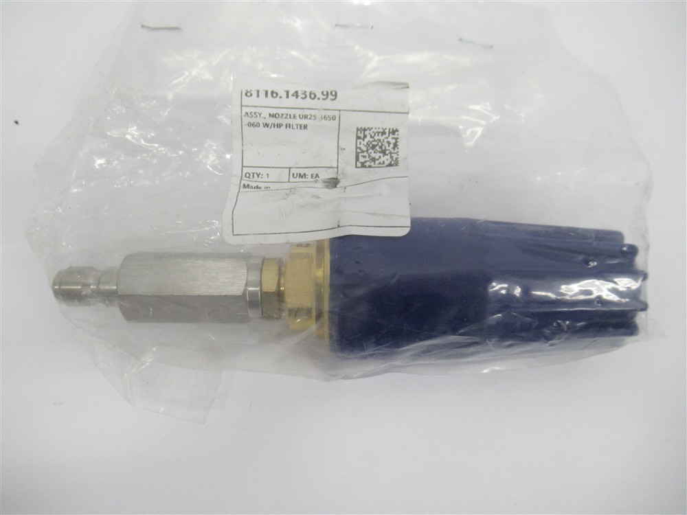 8116.1436.99 , UR25 , .060 Nozzle Assembly W/HP Filter , 3650 Psi