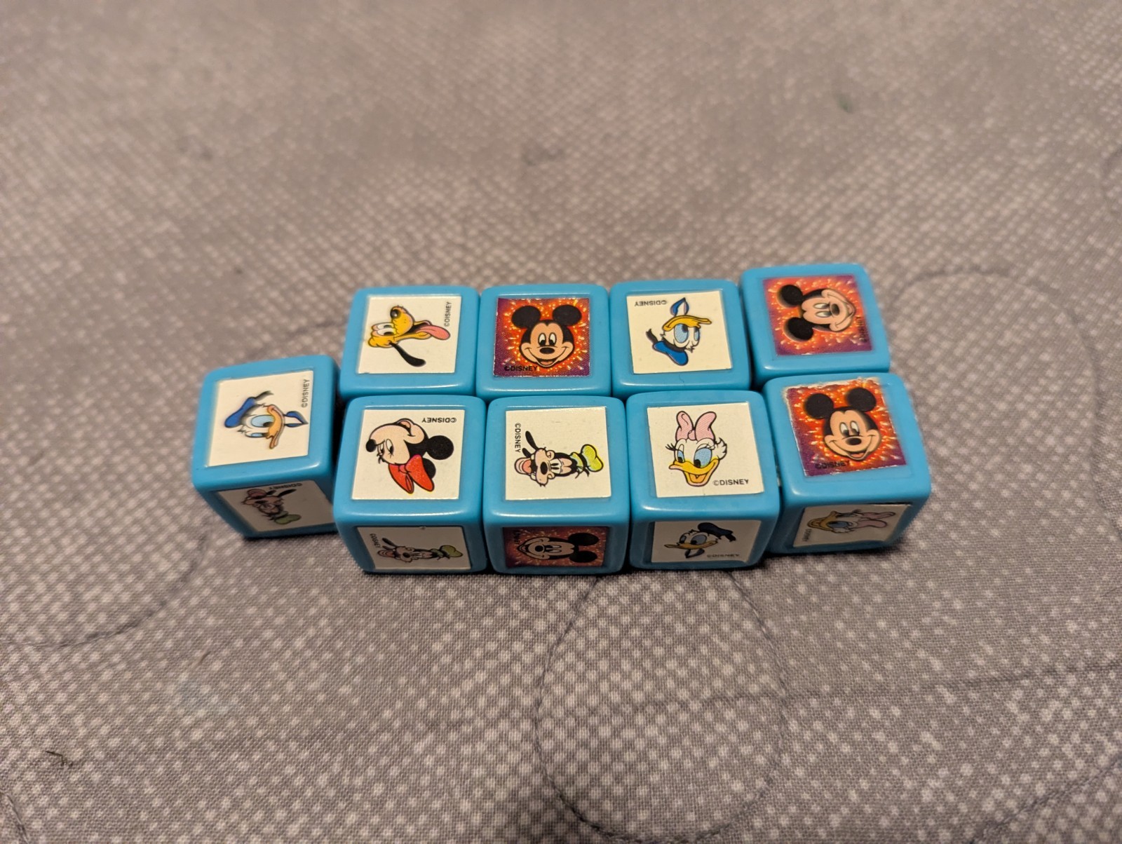 Disney Mickey Mouse Yahtzee Replacement Game Dice 1988