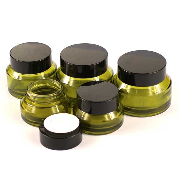 15g 30g 50g Glass Cream Container Cosmetic Jar Eyeshadow Makeup Pots Bottles