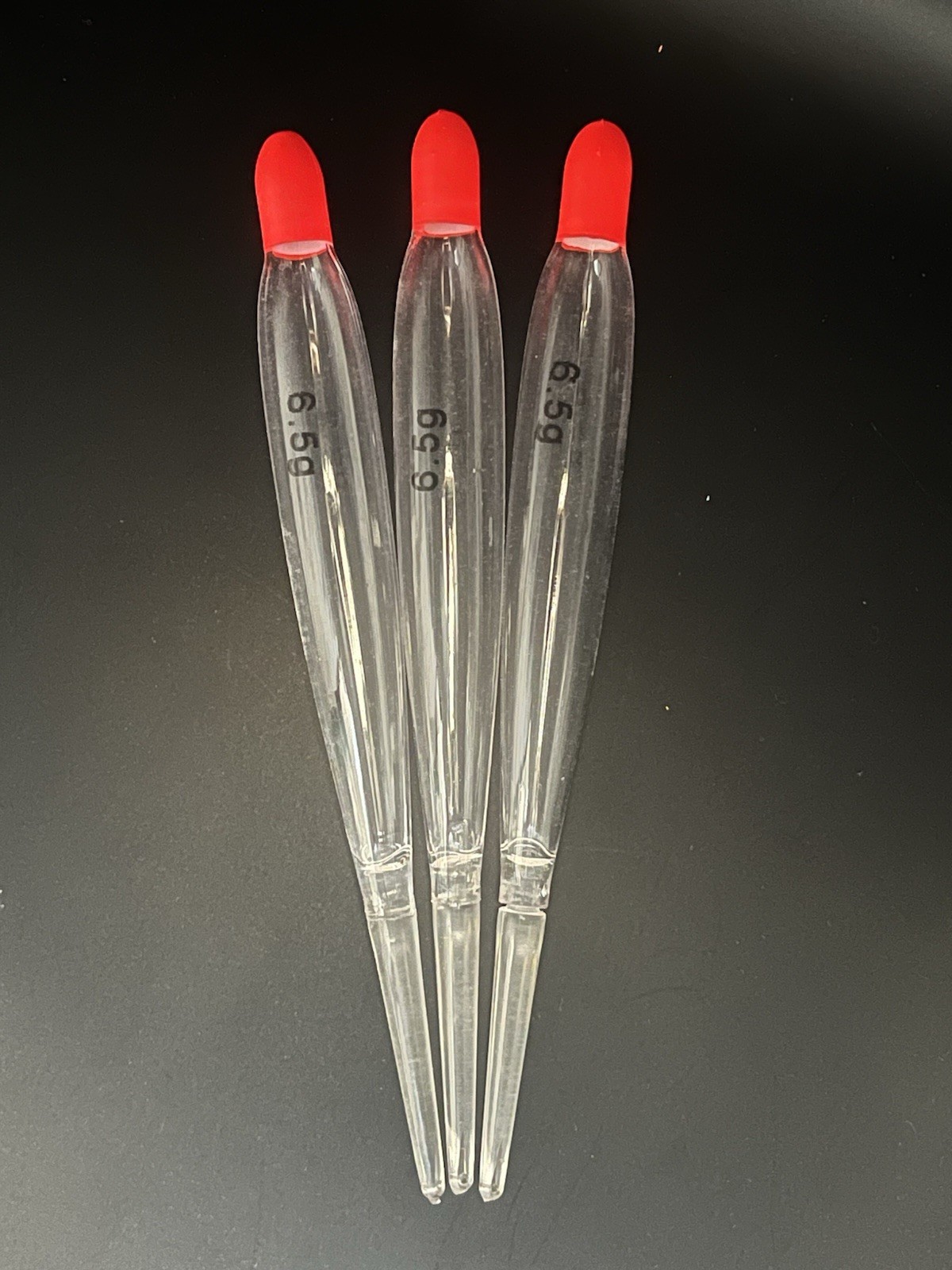 6.5g Loafer Fishing Floats Clear x3 - Perch, Chub, Barbel, Grayling FREE P&P