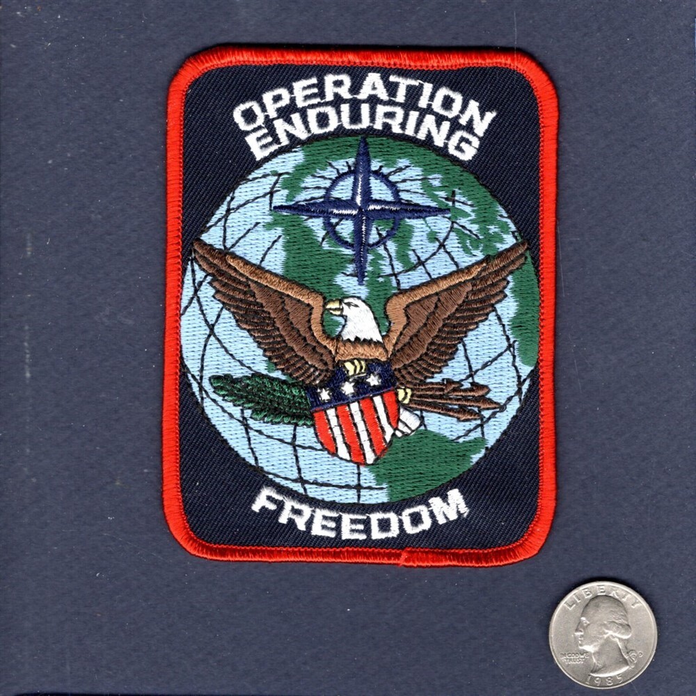 Operation Enduring Freedom OEF USAF NAVY ARMY USMC Squadron Unit Veteran Patch