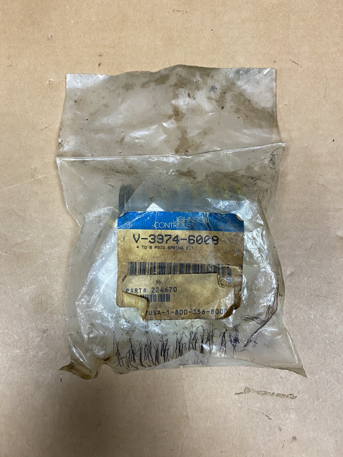 Johnson Controls V-3974-6008 Spring Kit New