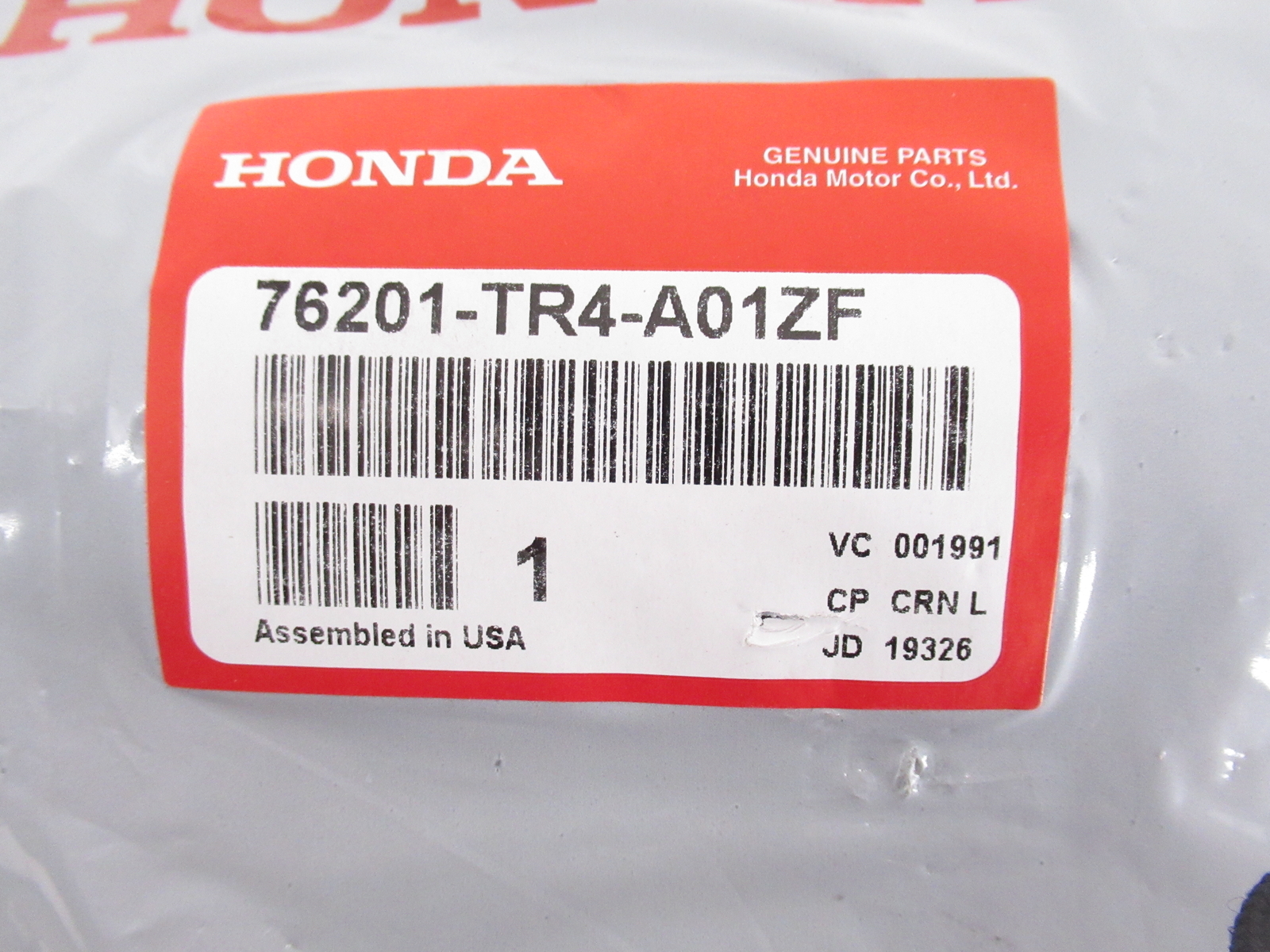 Genuine OEM Honda 76201-TR4-A01ZF Passenger Side Mirror Skull Cap 2014-15 Civic